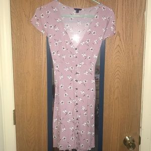 Floral button down dress